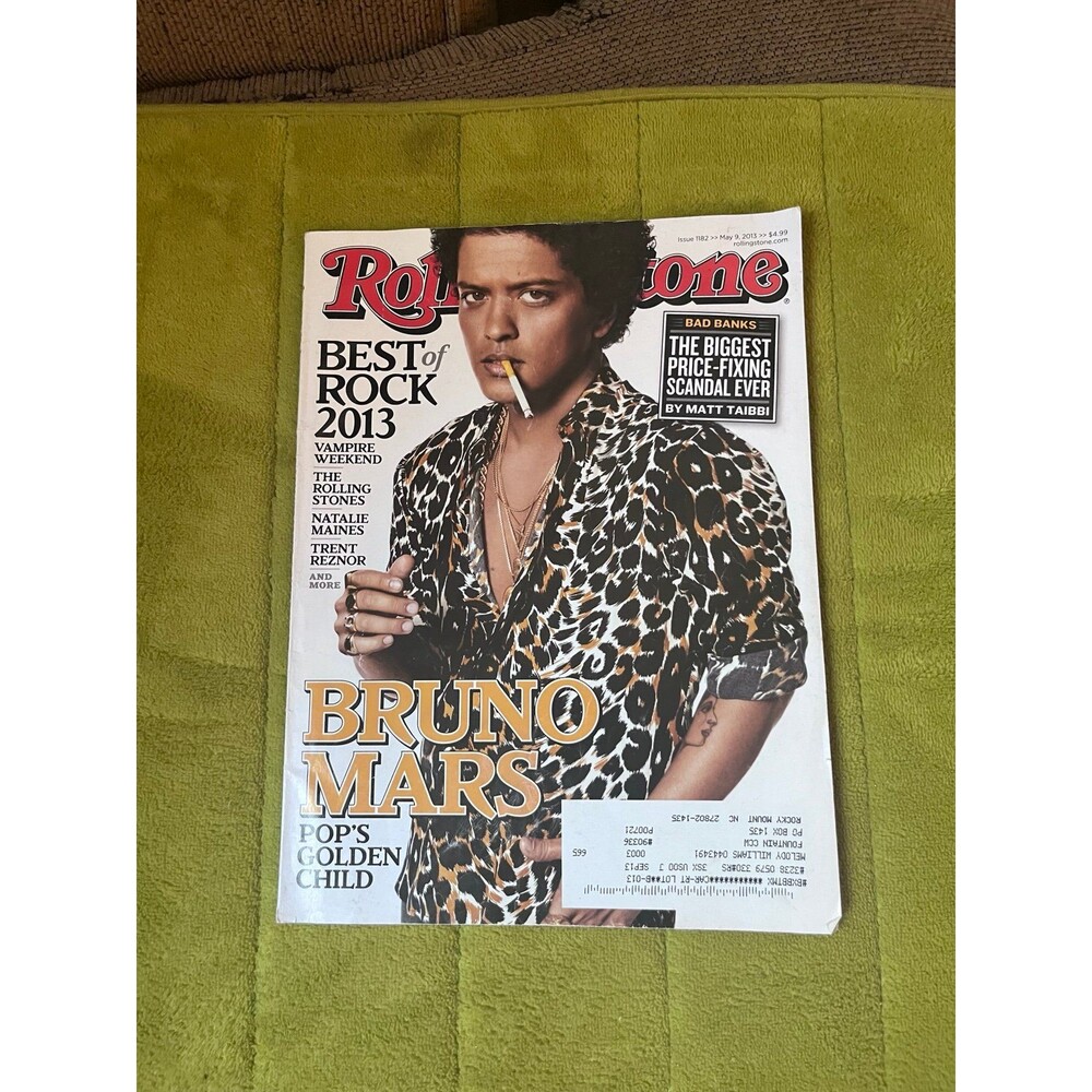Bruno Mars Best in Rock 2013 Rolling Stone Magazine Issue #1182 Nine Inch Nails